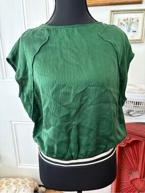 Green Women's Short Sleeve Blouse - Brand Unknown